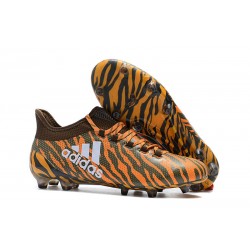 Korki Piłkarskie adidas X 17.1 FG - Pomarańczowy Brązowy