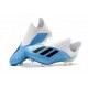 adidas X 18+ FG Buty Piłkarskie - Niebieski Biały Czarny