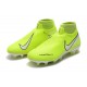 Nike Buty Piłkarskie Phantom Vision DF FG - Fluorescencyjny Żółty Biały