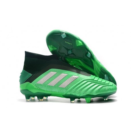 adidas Predator 19+ FG Buty Piłkarskie - Zielony Srebro