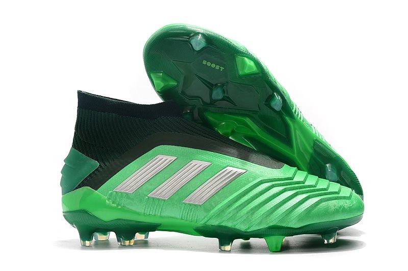 adidas Predator 19+ FG Buty Piłkarskie - Zielony Srebro