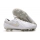 Buty Piłkarskie Nike Tiempo Legend VIII FG - Biały Srebro Szary