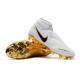 Nike Phantom VSN Elite Dynamic Fit FG Korki Pilkarskie - Biały Złoto