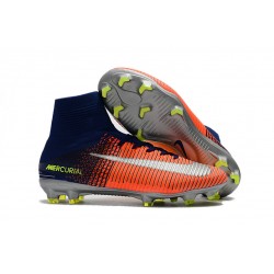 Buty Piłkarskie Nike Mercurial Superfly V FG Pomarańczowy Srebro