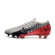 Buty piłkarskie Nike Mercurial Vapor XIII Elite FG NJR Platyna Czarny Czerwony