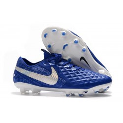 Buty Piłkarskie Nike Tiempo Legend VIII FG - Niebieski Biały