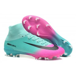 Buty Piłkarskie Nike Mercurial Superfly V FG Niebieski Różowy