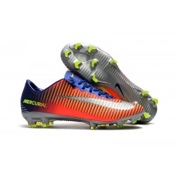 Buty PiłkarskieNike Mercurial Vapor XI FG Pomarańczowy Hematite Niebieski