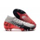 Neymar Buty Nike Mercurial Superfly 7 Elite DF FG - Chrom Czerwony Czarny