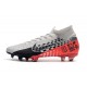 Neymar Buty Nike Mercurial Superfly 7 Elite DF FG - Chrom Czerwony Czarny