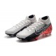 Neymar Buty Nike Mercurial Superfly 7 Elite DF FG - Chrom Czerwony Czarny