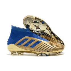 adidas Buty Piłkarskie Predator 19+ FG - Złoto Niebieski