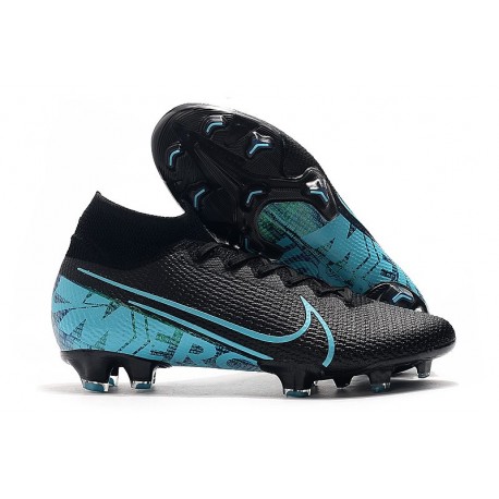 Buty Nike Mercurial Superfly 7 Elite DF FG - Czarny Niebieski