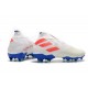 Buty piłkarskie adidas Nemeziz 19+ Fg Biały Pomarańczowy