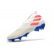 Buty piłkarskie adidas Nemeziz 19+ Fg Biały Pomarańczowy