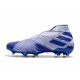 Buty piłkarskie adidas Nemeziz 19+ Fg Biały Niebieski