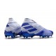 Buty piłkarskie adidas Nemeziz 19+ Fg Biały Niebieski