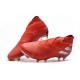 Buty piłkarskie adidas Nemeziz 19+ Fg Czerwony Srebro