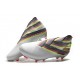 Buty piłkarskie adidas Nemeziz 19+ Fg Biały Czarny Srebro