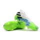 Buty piłkarskie adidas Nemeziz 19+ Fg Biały Zielony Niebieski