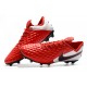 Buty Piłkarskie Nike Tiempo Legend VIII FG -Biały Czerwony