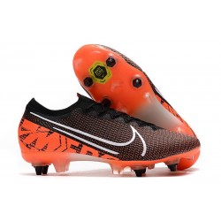 Nike Mercurial Vapor 13 Elite SG-PRO Anti-Clog Czarny Biały Czerwony