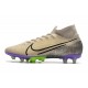 Nike Mercurial Superfly VII Elite AG-PRO Kremowy Czarny Fioletowy