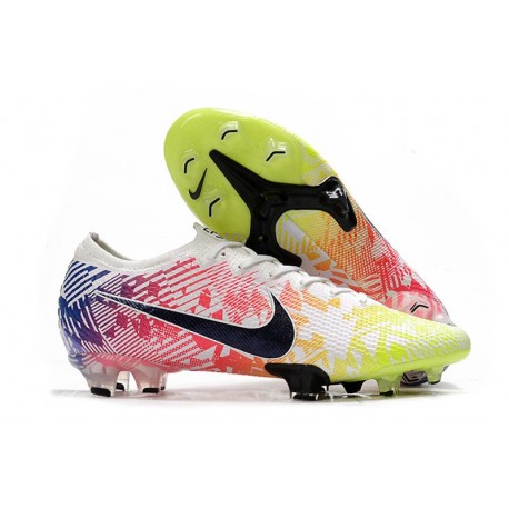 Nike Mercurial Vapor XIII 360 Elite FG Neymar Biały Czarny Niebieski Żółty