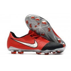 Buty Piłkarskie Nike Phantom Vnm Elite Fg -Czerwony Srebrny Czarny