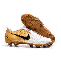 Buty Piłkarskie Nike Phantom Vnm Elite Fg -Złoto Biały Czarny