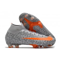 Buty Nike Mercurial Superfly 7 CR7 Elite DF FG -Biały Pomarańczowy Czarny