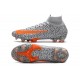 Nike Mercurial Superfly 7 CR7 Elite DF FG -Biały Pomarańczowy Czarny