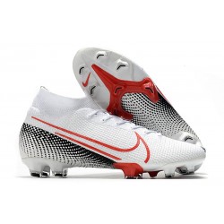 Buty Nike Mercurial Superfly 7 Elite DF FG -Biały Czerwony Czarny