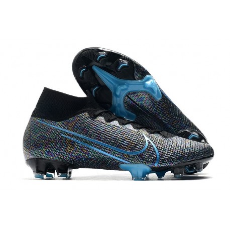 Buty Nike Mercurial Superfly 7 Elite DF FG Wavelength Czarny Niebieski