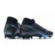 Buty Nike Mercurial Superfly 7 Elite DF FG Wavelength Czarny Niebieski