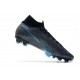 Buty Nike Mercurial Superfly 7 Elite DF FG Wavelength Czarny Niebieski