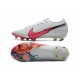 Buty Piłkarskie Nike Mercurial Vapor 13 Elite FG Biały Czerwony