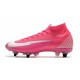 Nike Mercurial Superfly 7 Elite DF SG PRO x Mbappé Różowy Biały Czarny