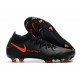 Nike Phantom GT Elite Dynamic Fit FG - Czarny Czerwony Ciemny Szary