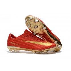 Buty PiłkarskieNike Mercurial Vapor XI FG Czerwony Złoty