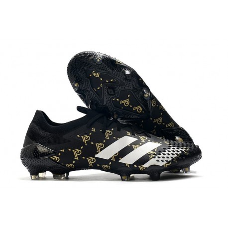 adidas Nowy Predator Mutator 20.1 FG Paul Pogba Czarny Biały Złoto