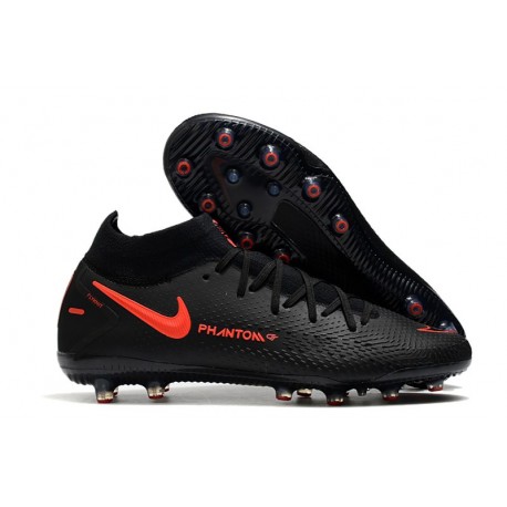 Nike Phantom GT Elite Dynamic Fit AG-PRO Czarny Czerwony Ciemny Szary