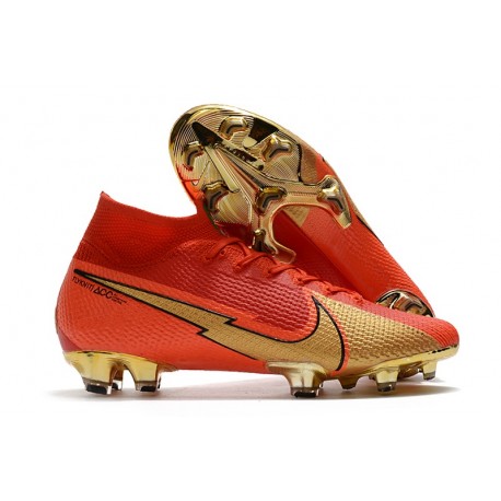 Nike Mercurial Superfly 7 Elite DF FG CR100 Czerwony Złoto