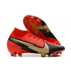 Nike Mercurial Superfly 7 Elite DF FG Czerwony Czarny Złoto