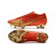 Nike Buty Mercurial Vapor XIII Elite FG Ronaldo CR100 Czerwony Złoto