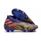 Buty piłkarskie adidas Nemeziz 19+ Fg Fioletowy Zielony Różowy