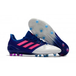 Buty Piłkarskie adidas ACE 17.1 FG - Niebieski Różowy Biały