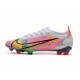 Buty piłkarskie Nike Mercurial Vapor 14 Elite FG Biały Wielobarwność