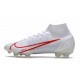 Buty Piłkarskie Nike Mercurial Superfly 8 Elite FG Biały Czerwony