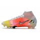 Buty Piłkarskie Nike Mercurial Superfly 8 Elite FG Biały Czerwony Srebro